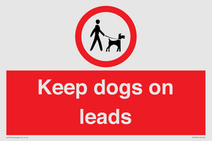 Keep dogs on leads
